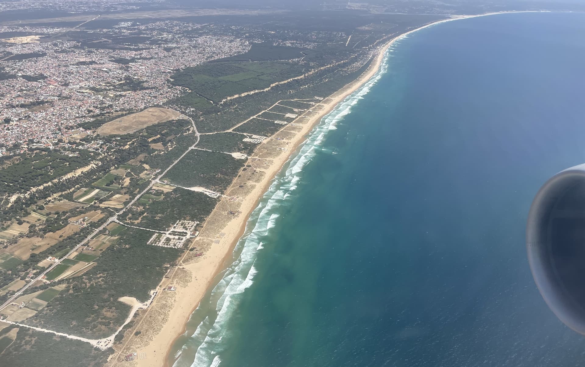 Vista aérea da Charneca, Portugal